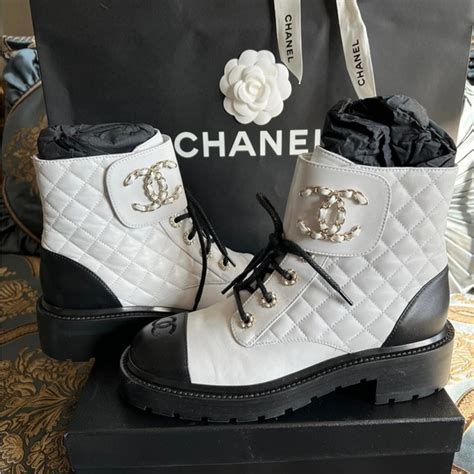 lace up chanel shoes|chanel combat boots 2022.